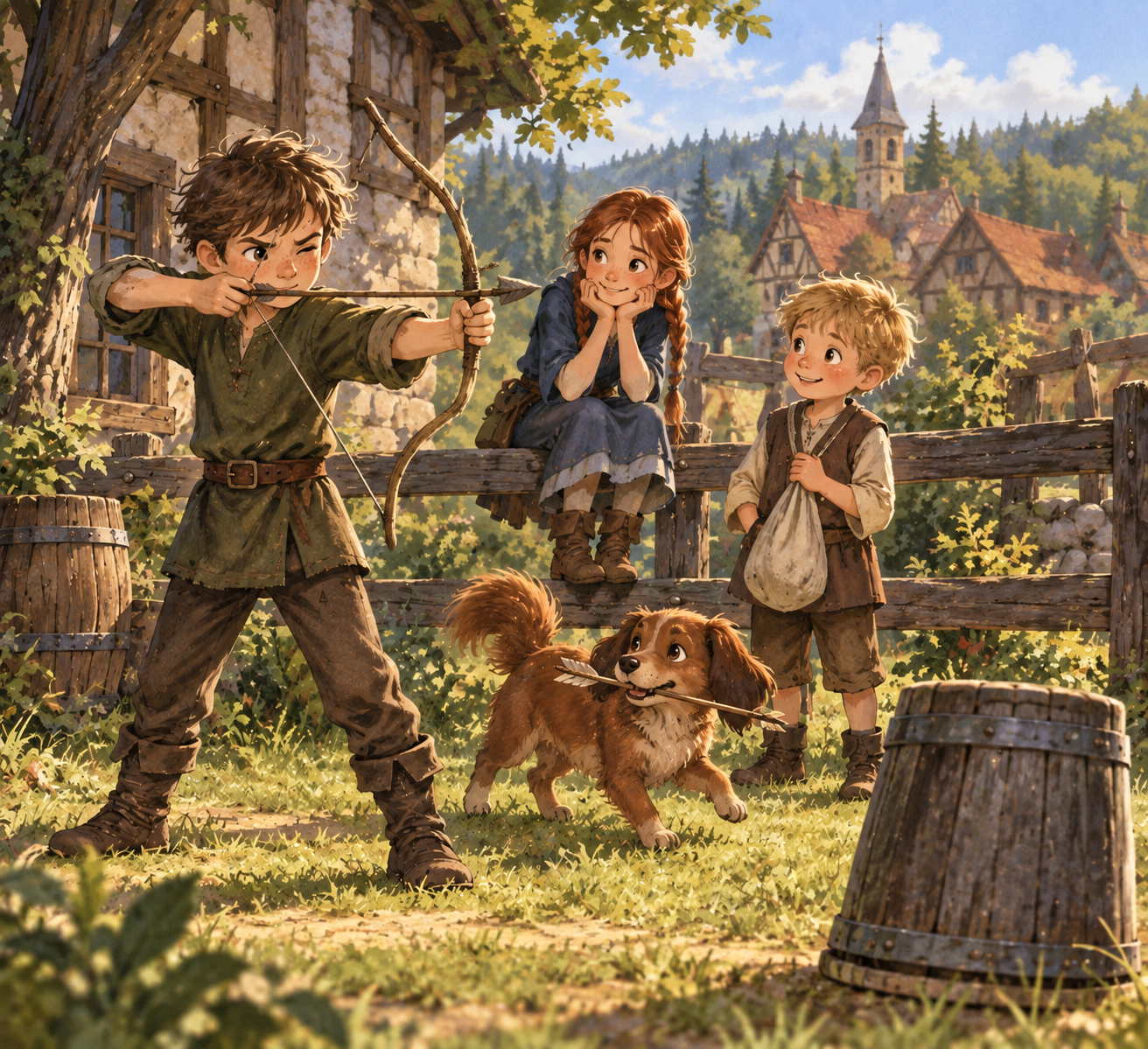Vorhandene Illustration zu Kapitel 1 der Kinder von Falkenried